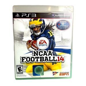 PS3 NCAA Football 14 Complete‎ In Box With Manual 💯🔥